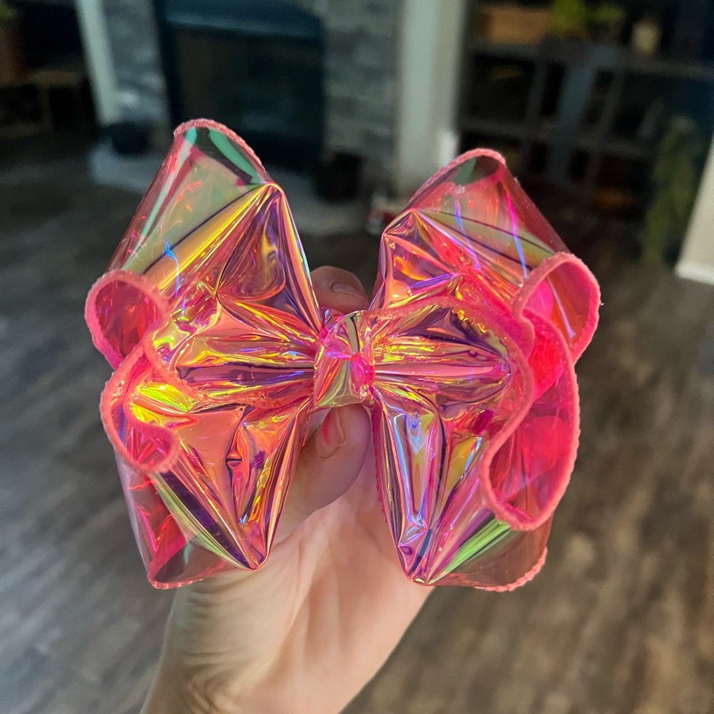 Swim Bow Metallic Pink!